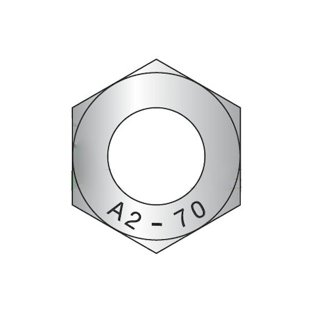 Newport Fasteners Hex Nut, M20-2.5, 18-8 Stainless Steel, Not Graded, Plain, 16 mm Ht, 250 PK 807980